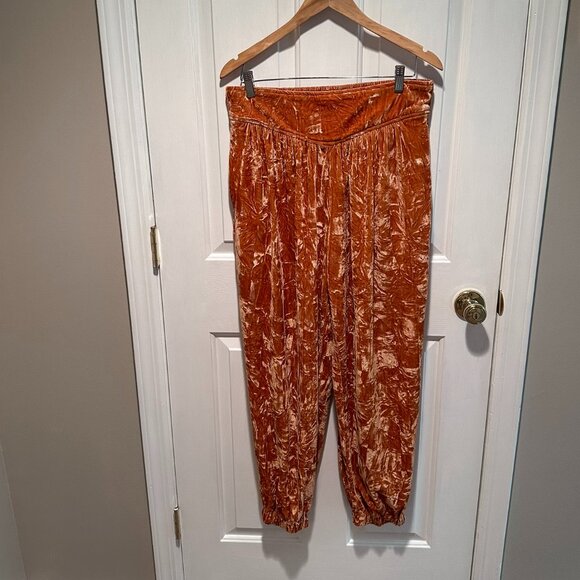 UO Aurora Crushed Velvet Jogger Pant - Size Large - Picture 4 of 6